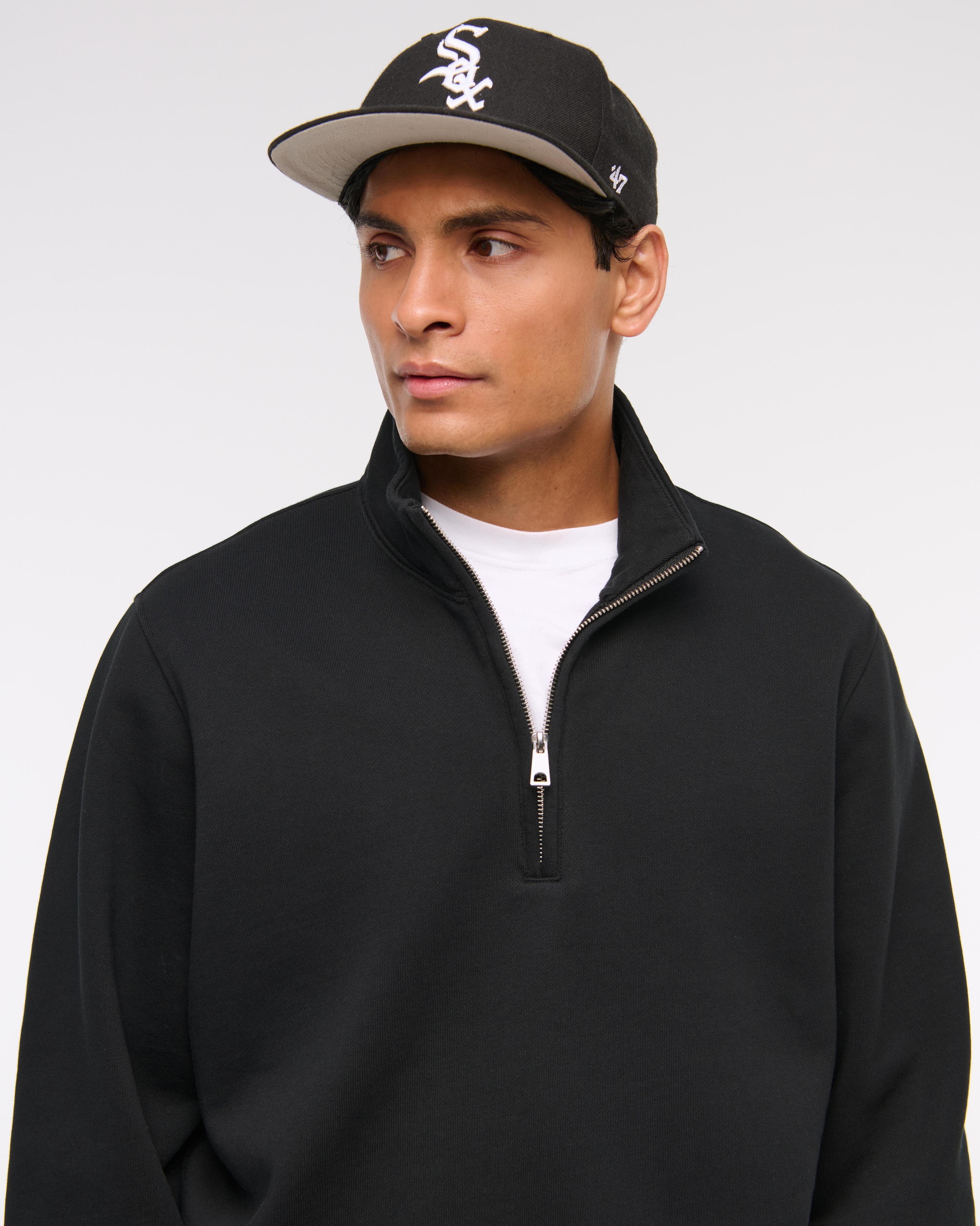 Essential Premium Heavyweight Half-Zip Sweatshirt Product Image