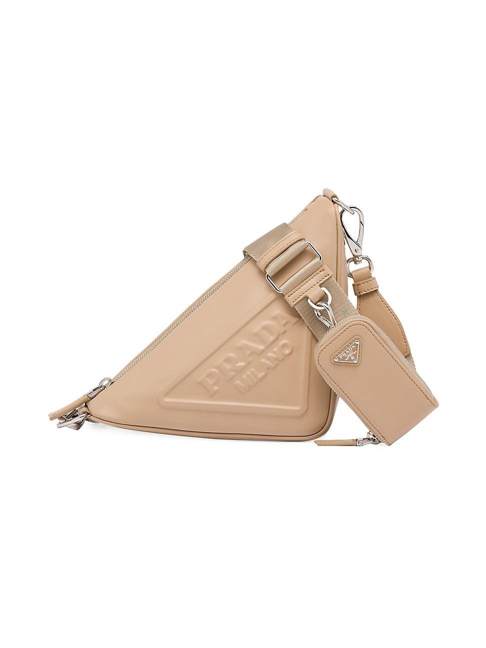 Womens Triangle Leather Shoulder Bag product image