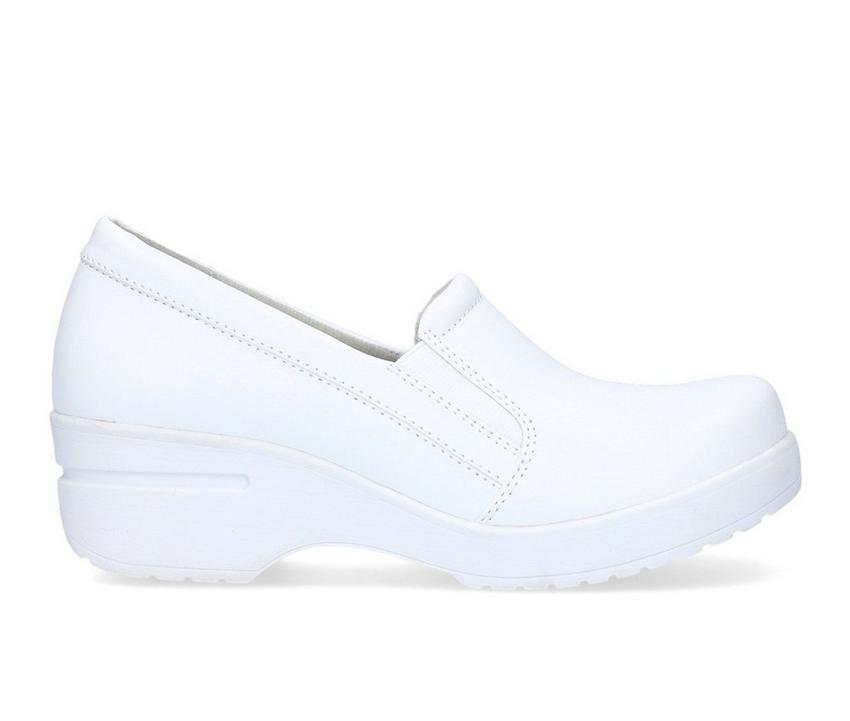 Women's Easy Works by Easy Street Lezza White Slip-Resistant Clogs Product Image