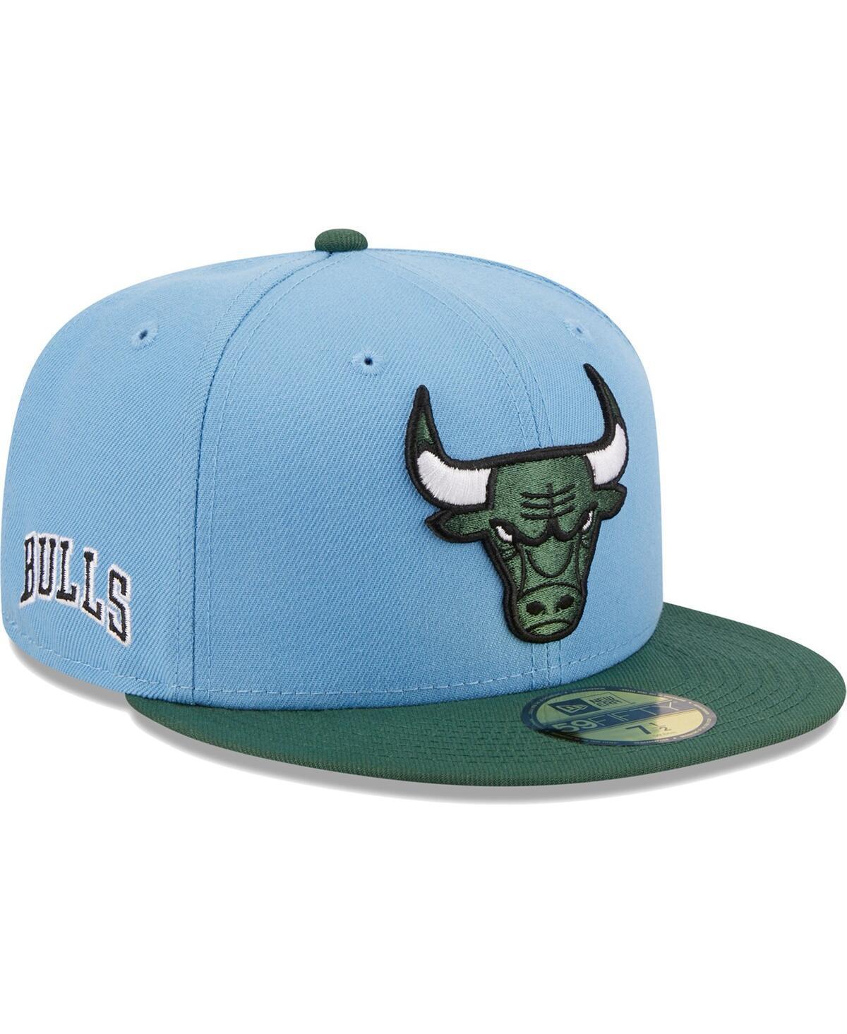 Mens New Era Blue/Green Chicago Bulls Two-Tone 59FIFTY Fitted Hat Product Image