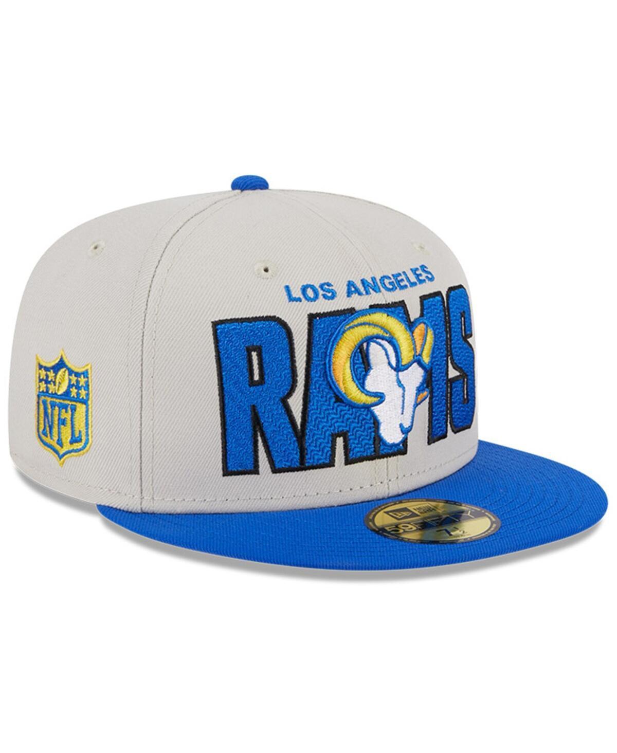 Mens New Era Stone/Royal Los Angeles Rams 2023 NFL Draft On Stage 59FIFTY Fitted Hat Product Image