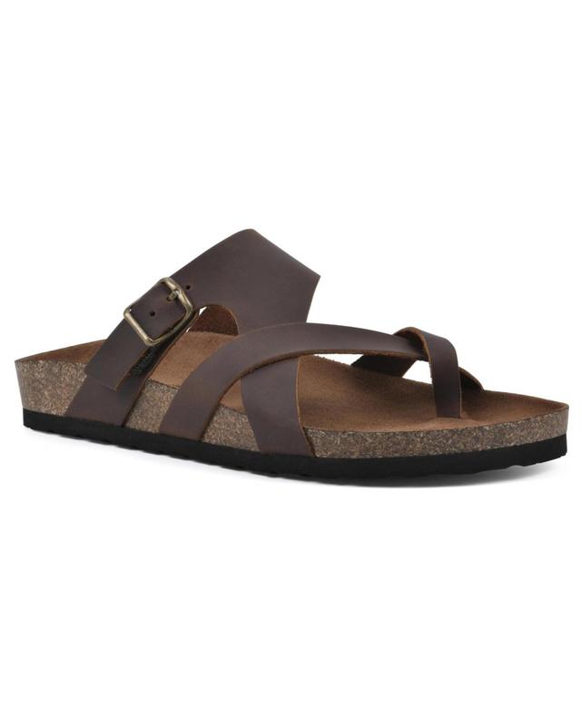 White Mountain Womens Graph Footbed Sandals Product Image