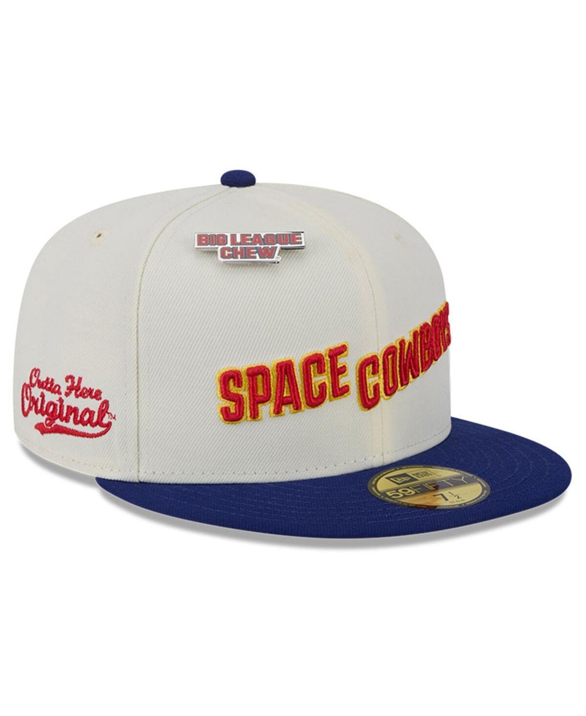 New Era Mens White Sugar Land Space Cowboys Big League Chew Original 59FIFTY Fitted Hat Product Image