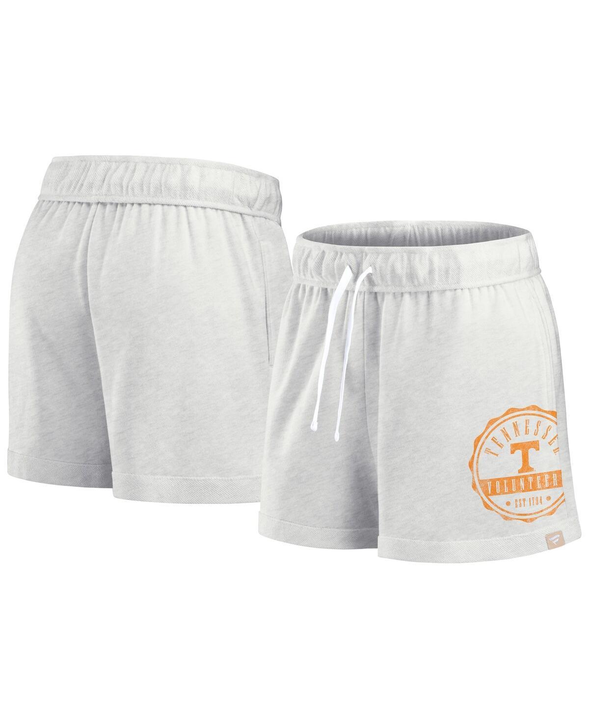 Womens Fanatics Branded Oatmeal Tennessee Volunteers Win Badge Shorts Product Image