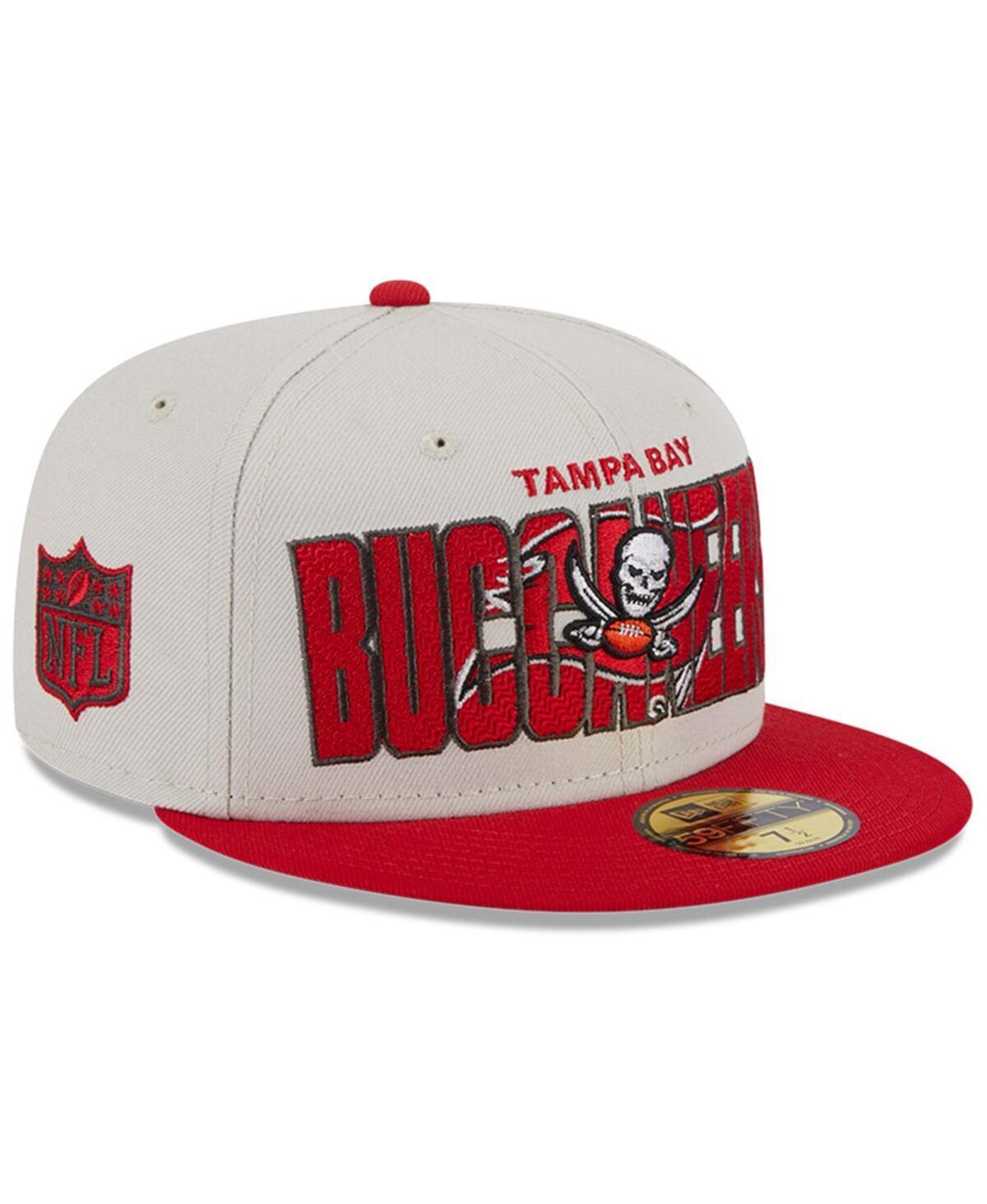 Mens New Era Stone Tampa Bay Buccaneers 2023 Nfl Draft On Stage 59FIFTY Fitted Hat - Stone Product Image