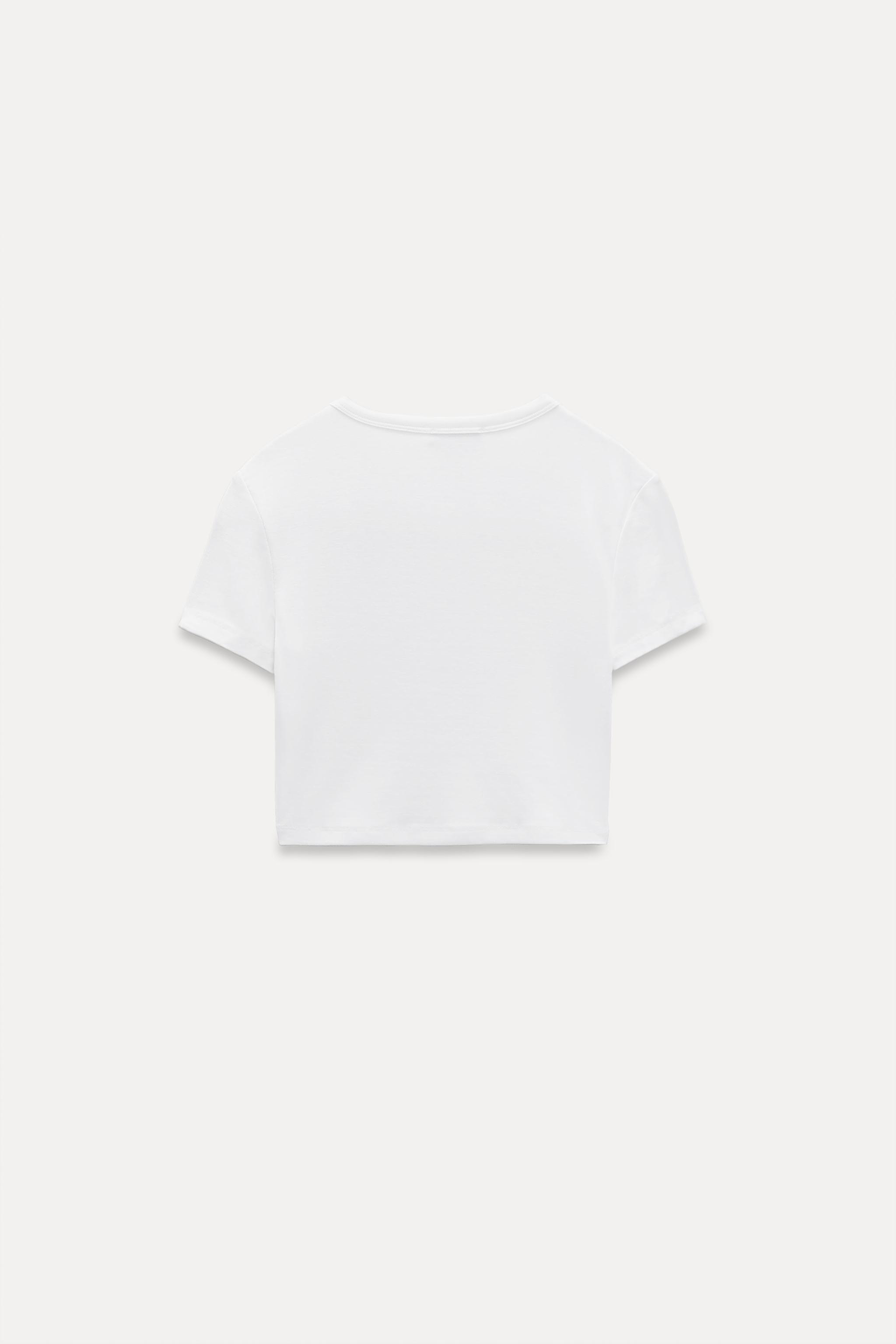 SHORT SLEEVE CROP TOP Product Image