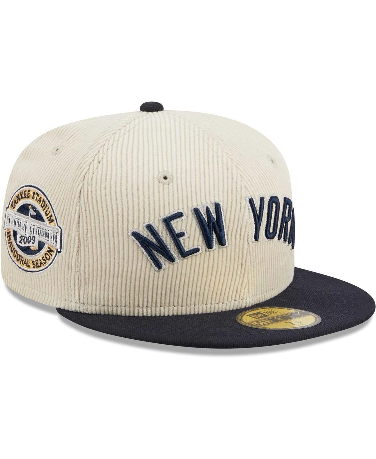 Mens New Era White New York Yankees Corduroy Classic 59FIFTY Fitted Hat Product Image