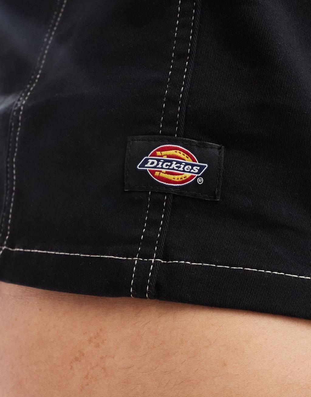 Dickies Meriden corset top in black  Product Image