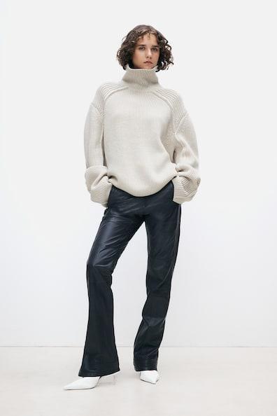 Wool Sweater with High Collar Product Image