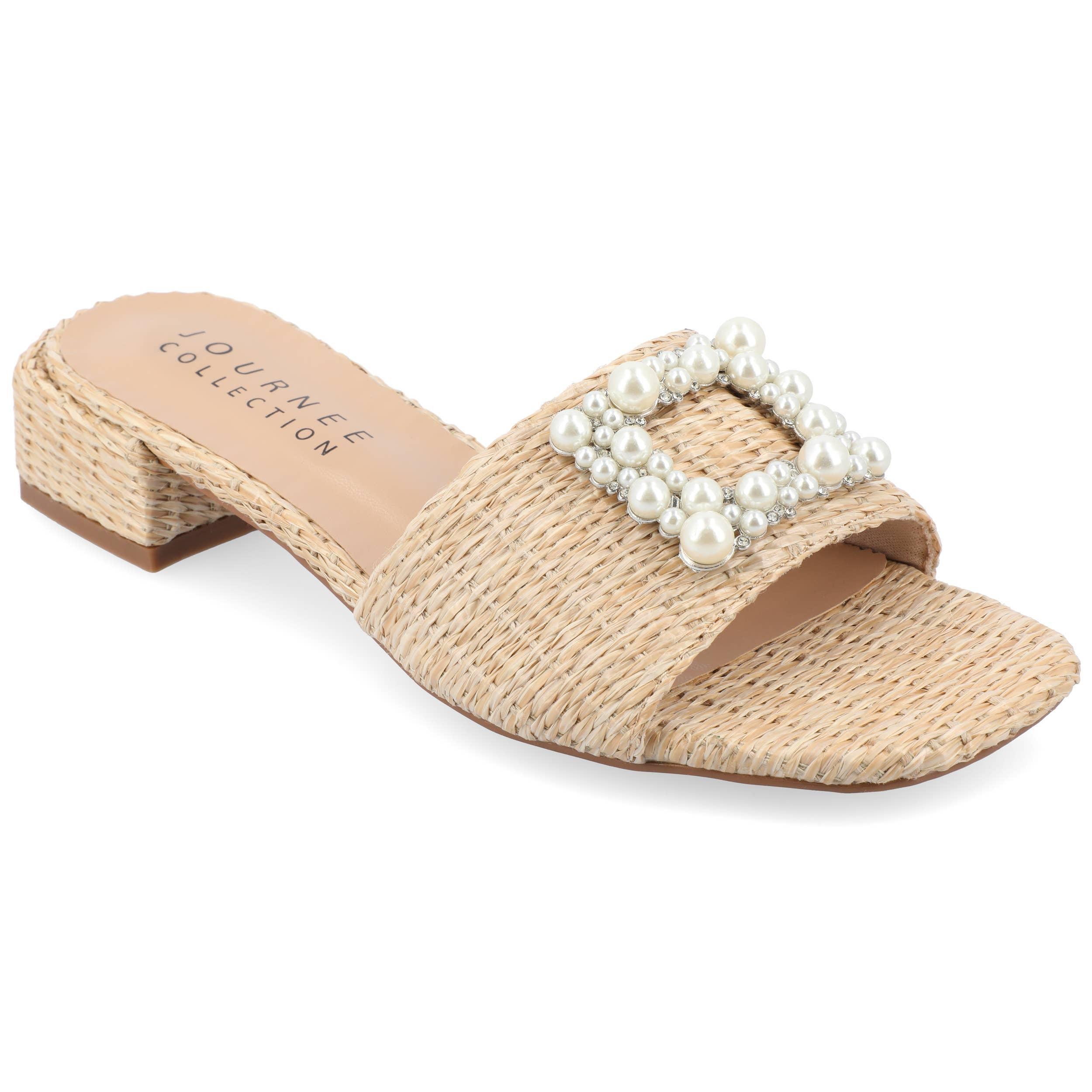 Journee Collection Justina Womens Tru Comfort Foam Buckle Sandals Product Image