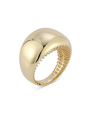 Alberto Amati 14K Yellow Gold Wide Polished Dome Ring Product Image