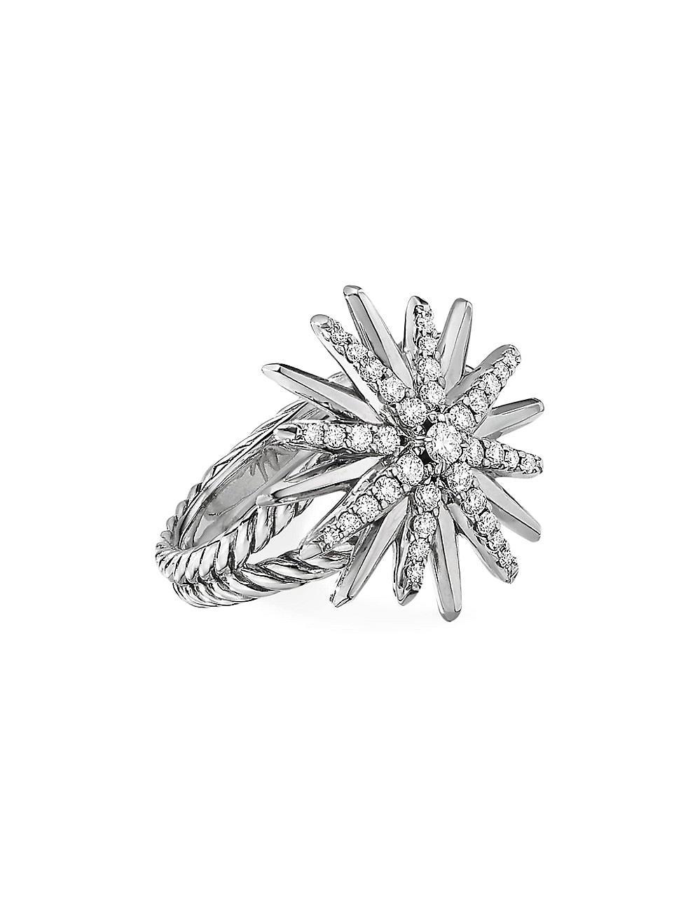 Womens Starburst Ring With Diamonds Product Image