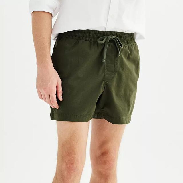 Mens Sonoma Goods For Life 5 Everyday Pull-On Shorts Dark Green Product Image