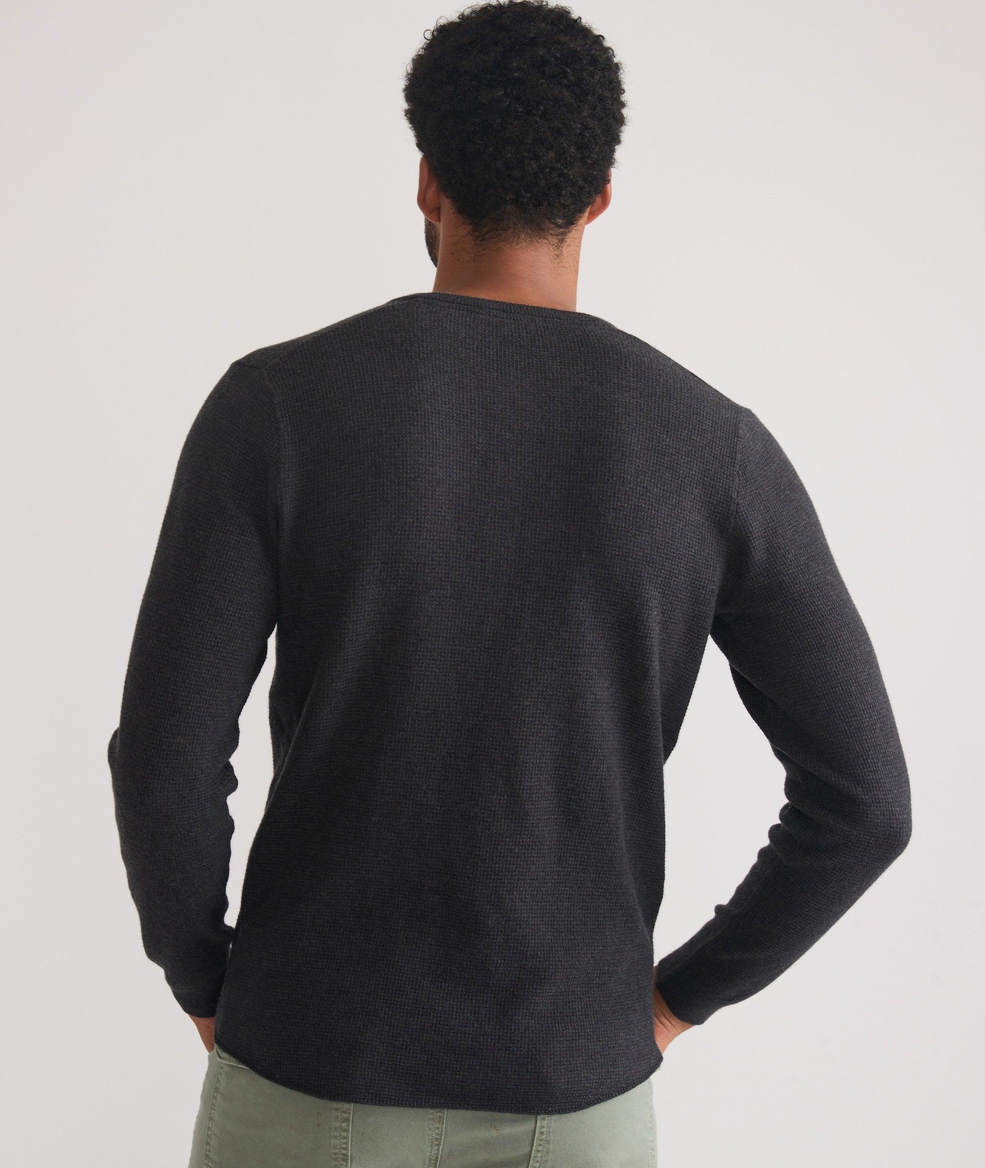 Merino Blend Sweater Henley Product Image