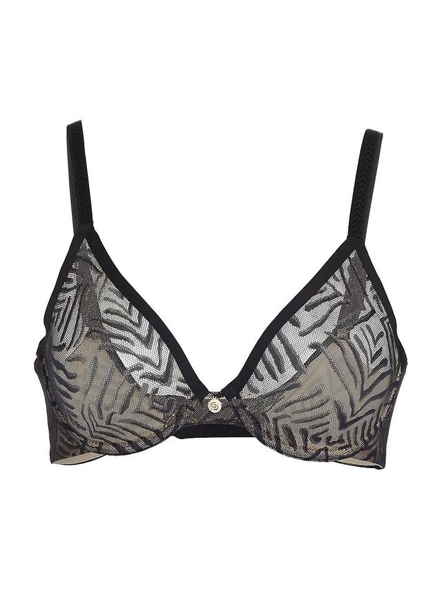 Allure Stripes Unlined Bra Product Image