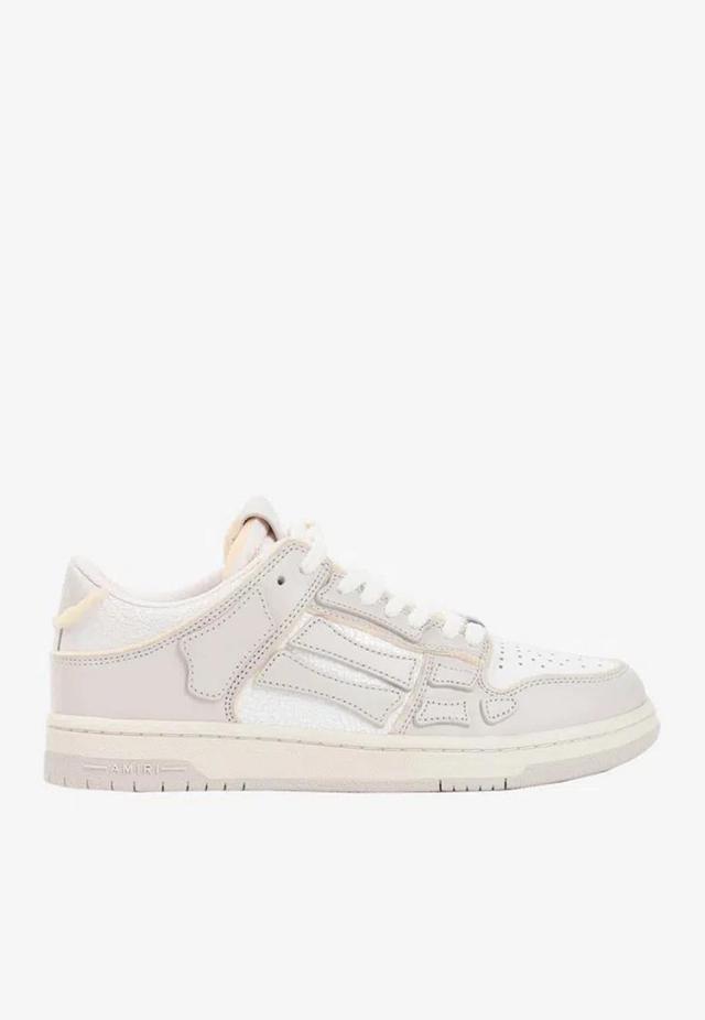 AMIRI Collegiate Skel Top Low Sneakers In Birch White Product Image