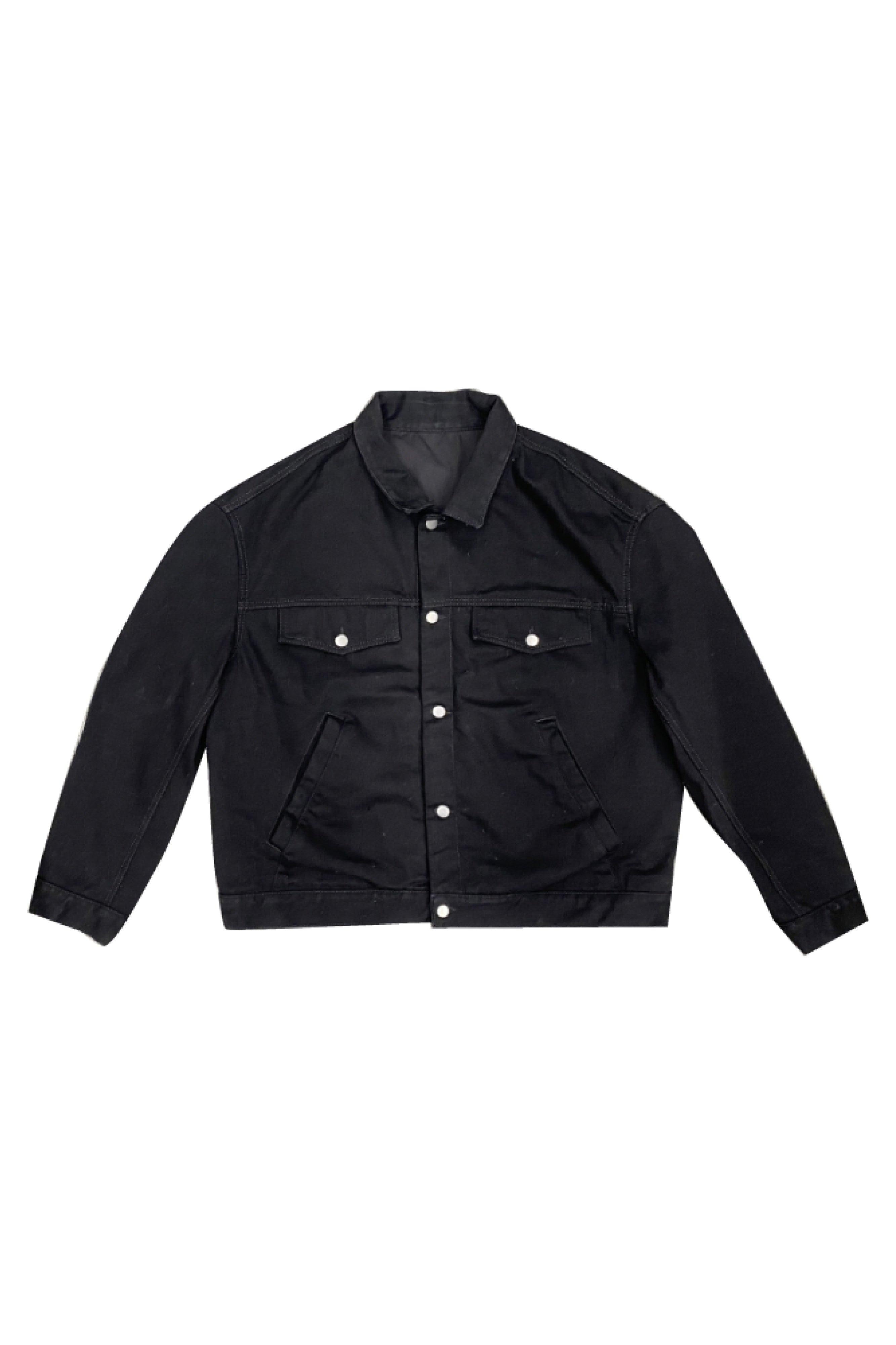 P048 OVERSIZED JACKET - Black Male Product Image