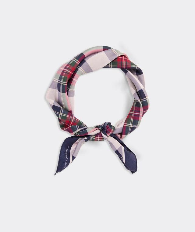 Balsam Plaid Silk Bandana Product Image