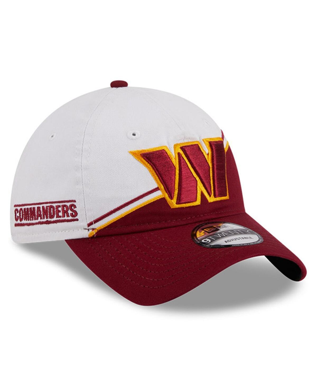 Men's New Era  White/Burgundy Washington Commanders 2023 Sideline 9TWENTY Adjustable Hat Product Image