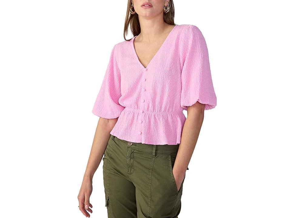 Sanctuary Textured Button Front Women's Clothing Product Image