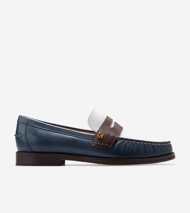 Cole Haan Womens Lux Pinch Penny Loafer - Blue Size 5 Product Image