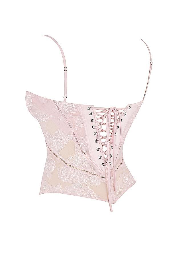 Lisette Pink Floral Lace Camisole Product Image