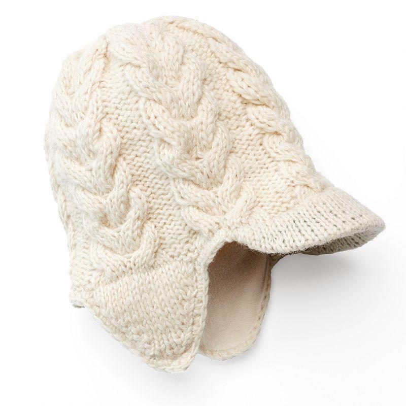 SIJJL Womens Ribbed Brim Wool Beanie Product Image