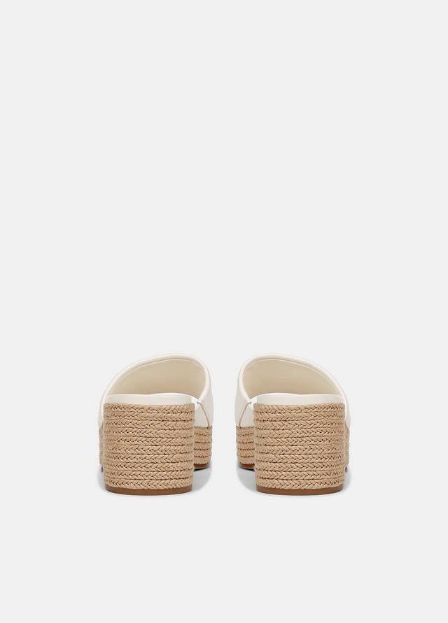 Margo Leather Heeled Espadrille Slide Product Image