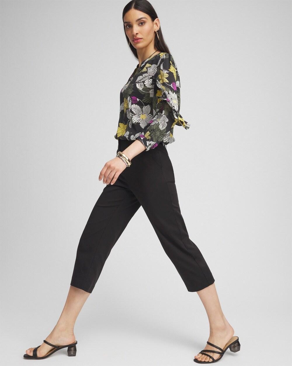 Cotton Sateen Capris Product Image