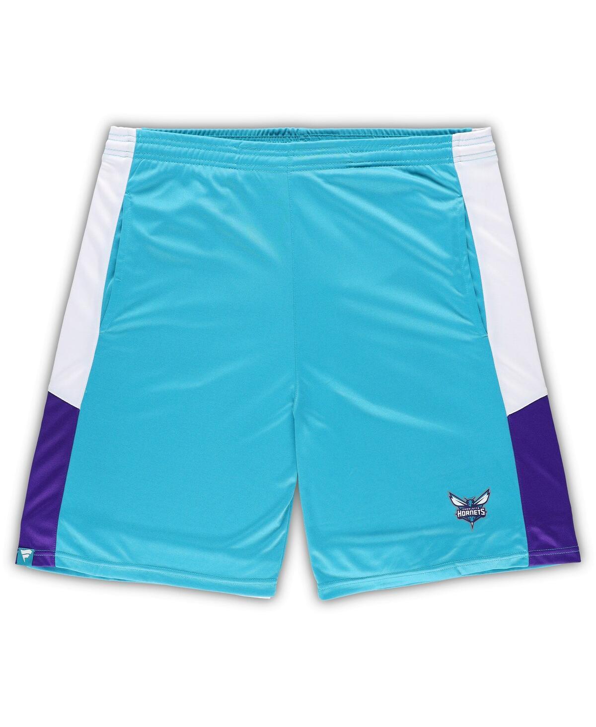 Mens Fanatics Teal Charlotte Hornets Big and Tall Champion Rush Practice Shorts product image