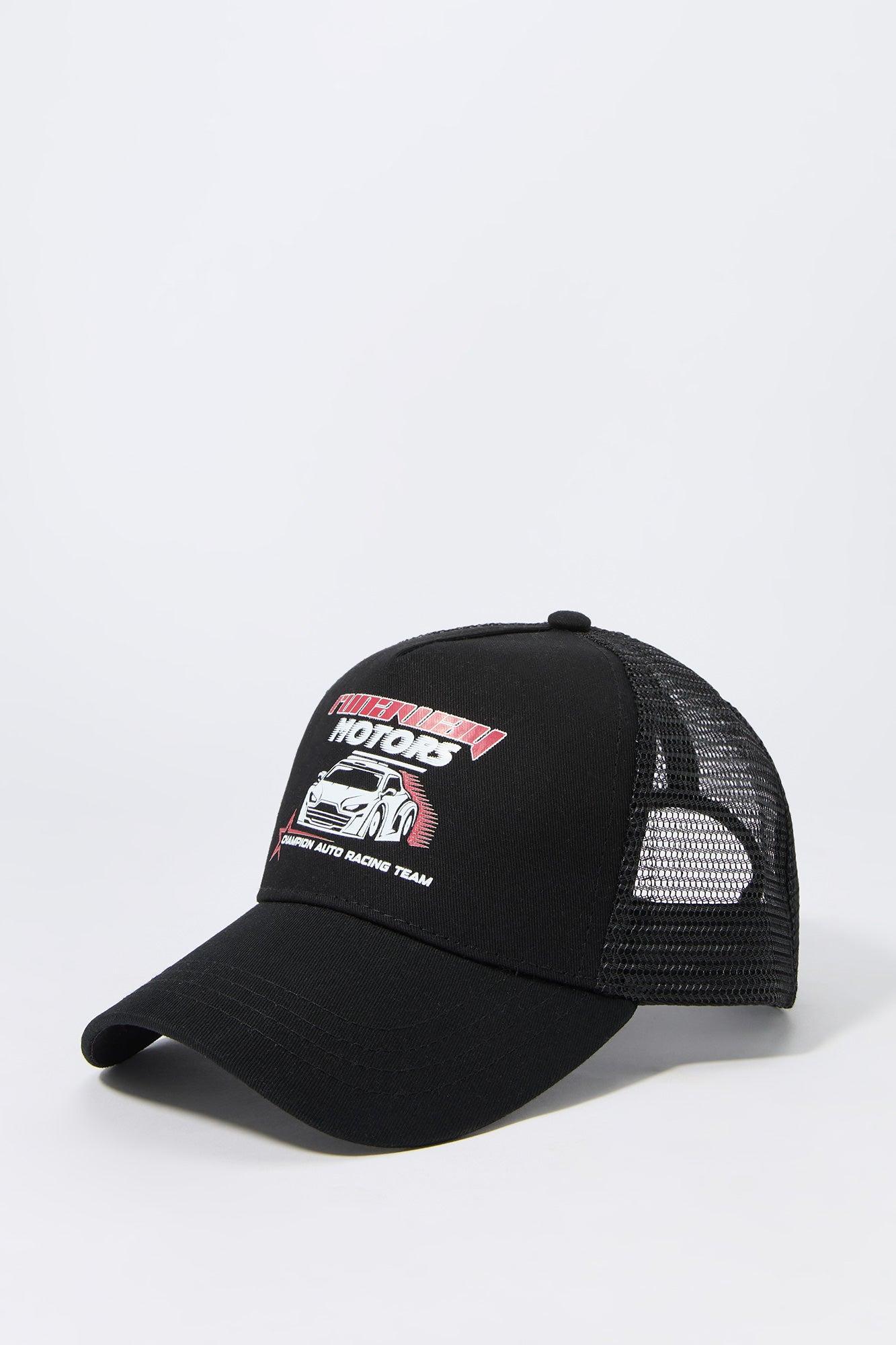 Runaway Motors Graphic Trucker Hat Male Product Image