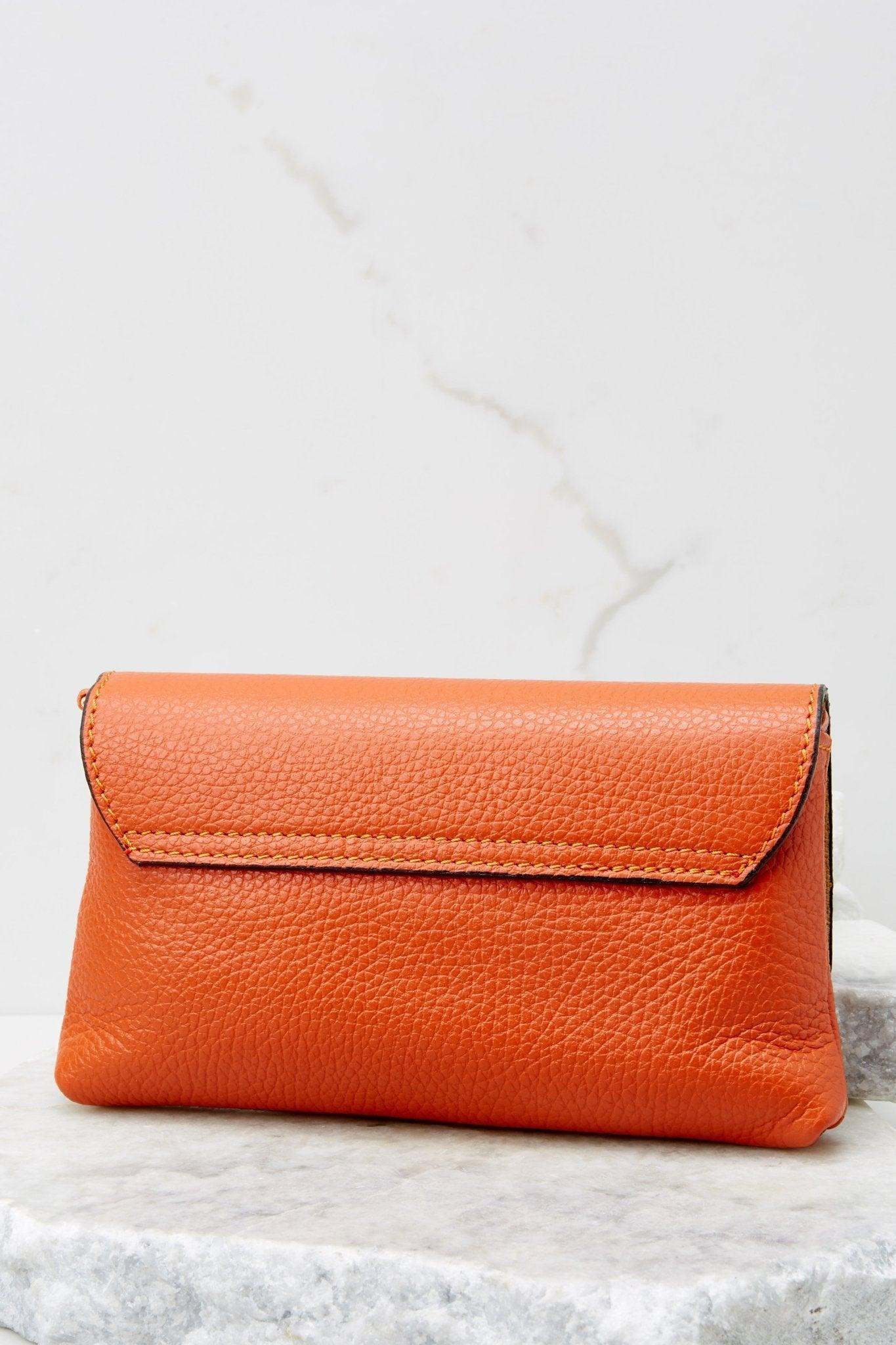 Little Lady Orange Leather Bag Product Image