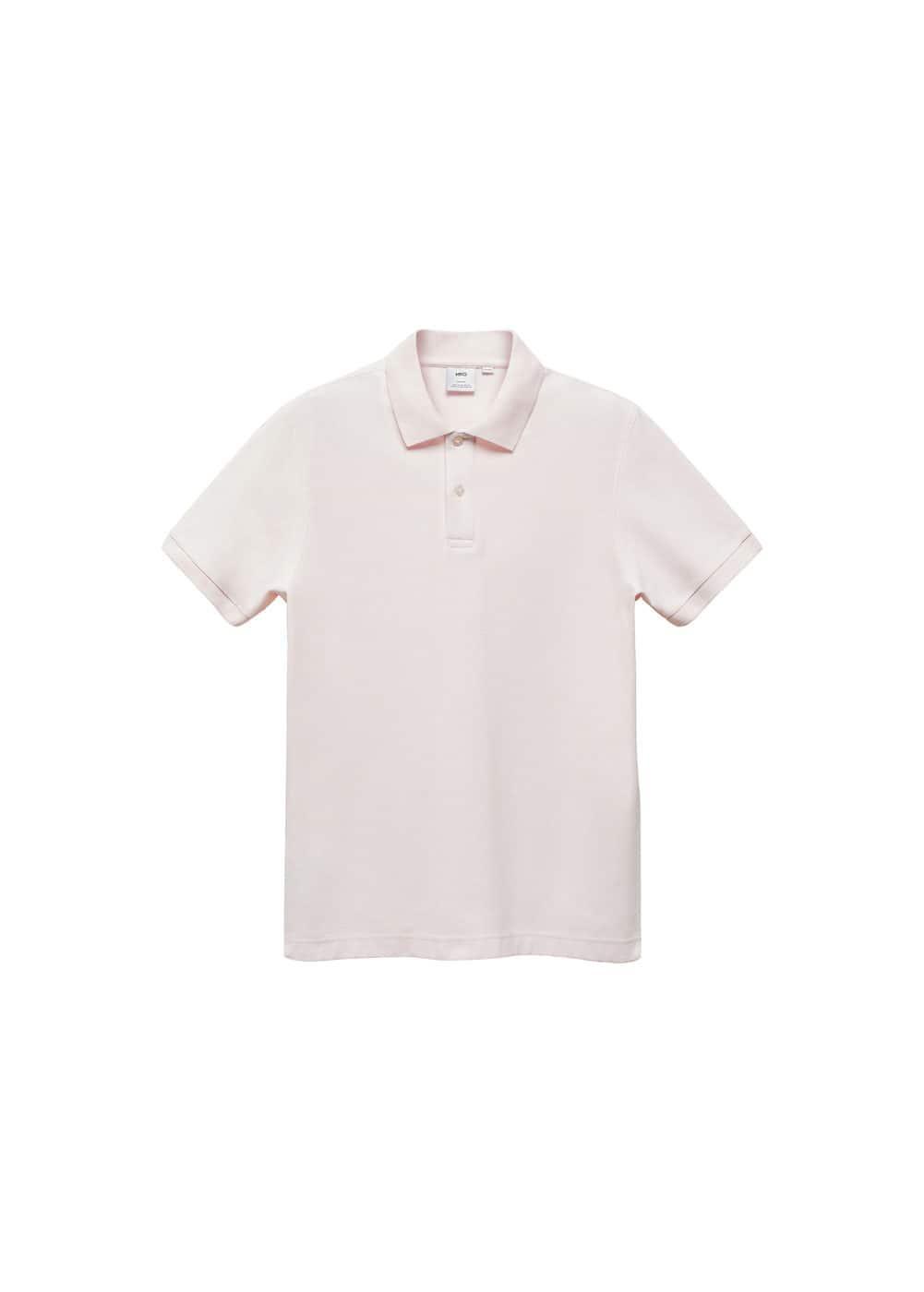 MANGO MAN - 100% cotton pique polo shirt pastel pinkMen Product Image