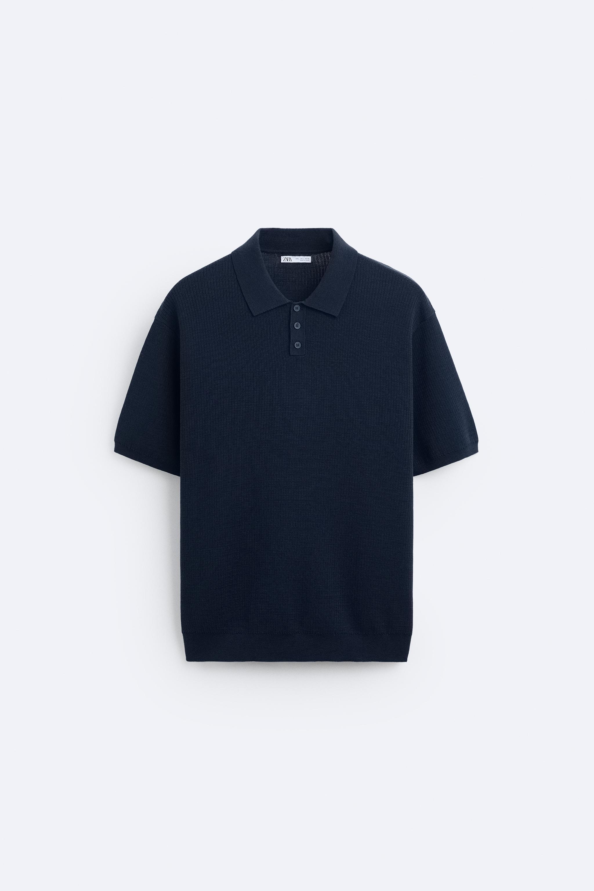 COTTON - SILK BLEND KNIT POLO Product Image