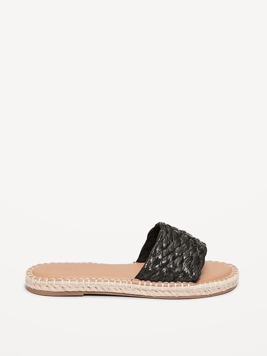 Raffia Espadrille Slide Sandal Product Image