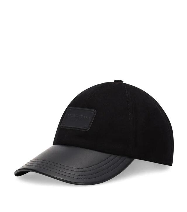 Virgin Wool-blend Logo Baseball Cap In Multi Product Image