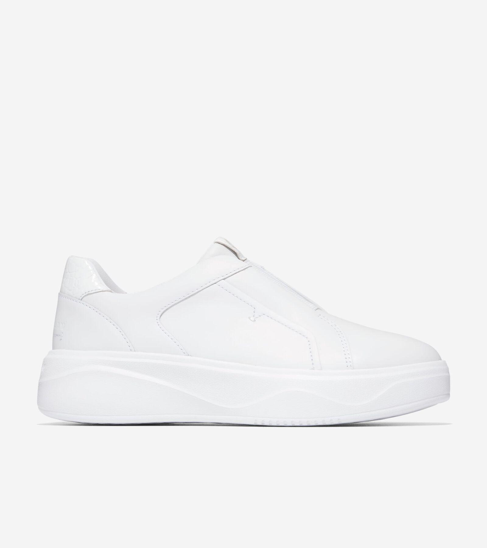 Cole Haan Womens Grandpro Demi Slip On Sneaker - White Size 11 Product Image