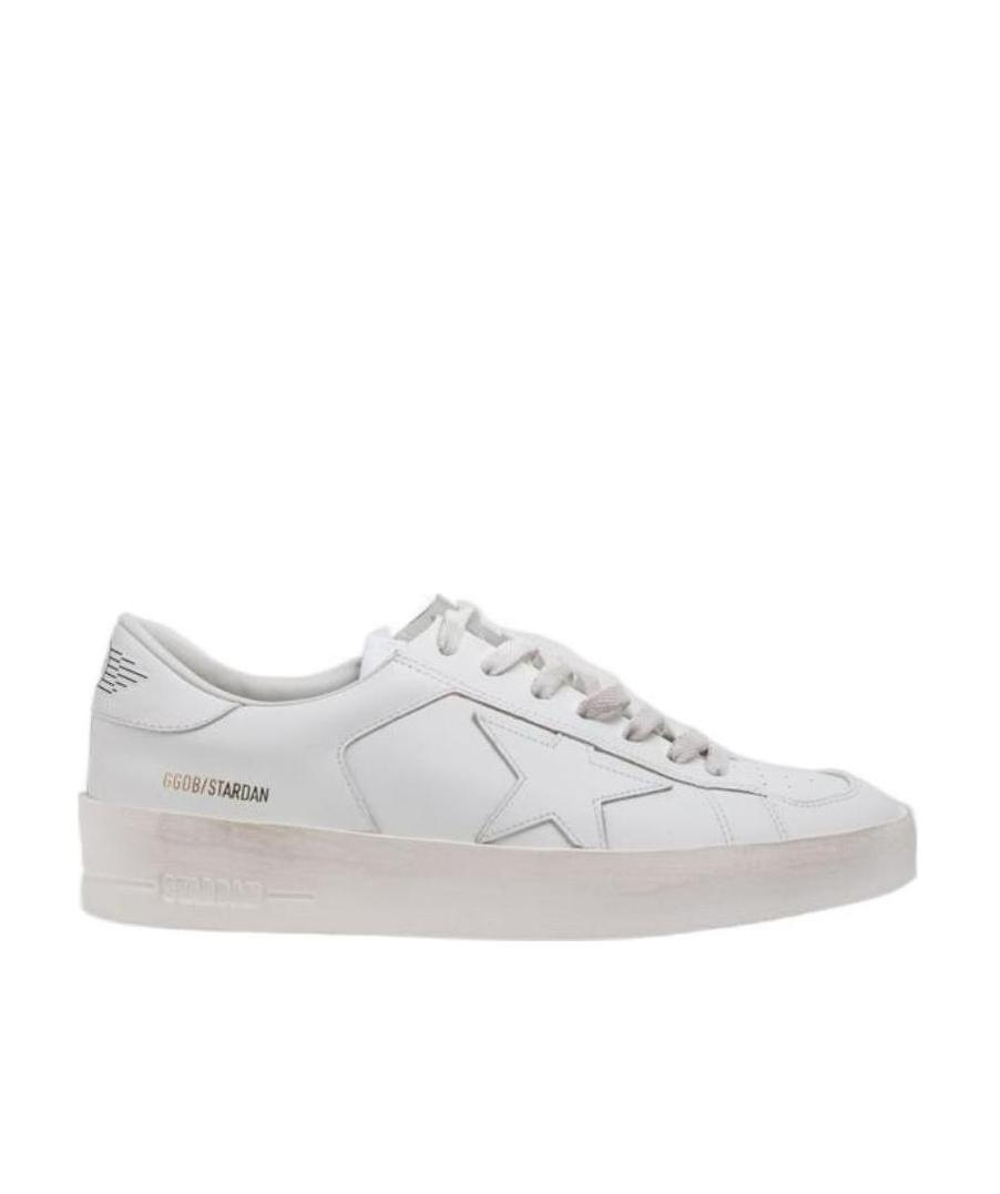 GOLDEN GOOSE Women's Stardan Low Top Sneakers In Optic White Product Image