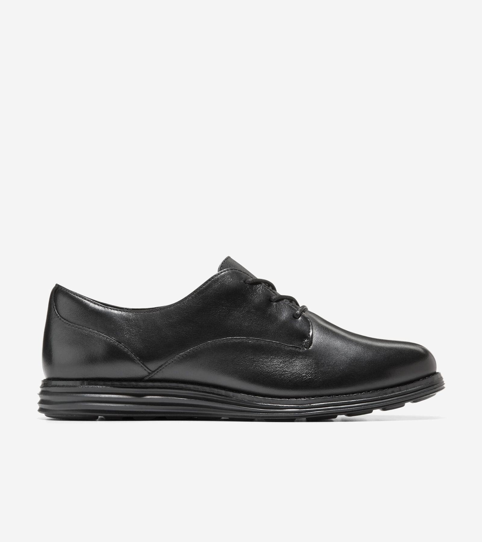 Cole Haan Womens riginal Grand Plain Oxford Shoes - Black Size 5 Product Image