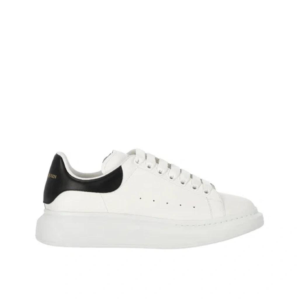 Oversized Leather Sneaker In White/ash Grey/multi Product Image