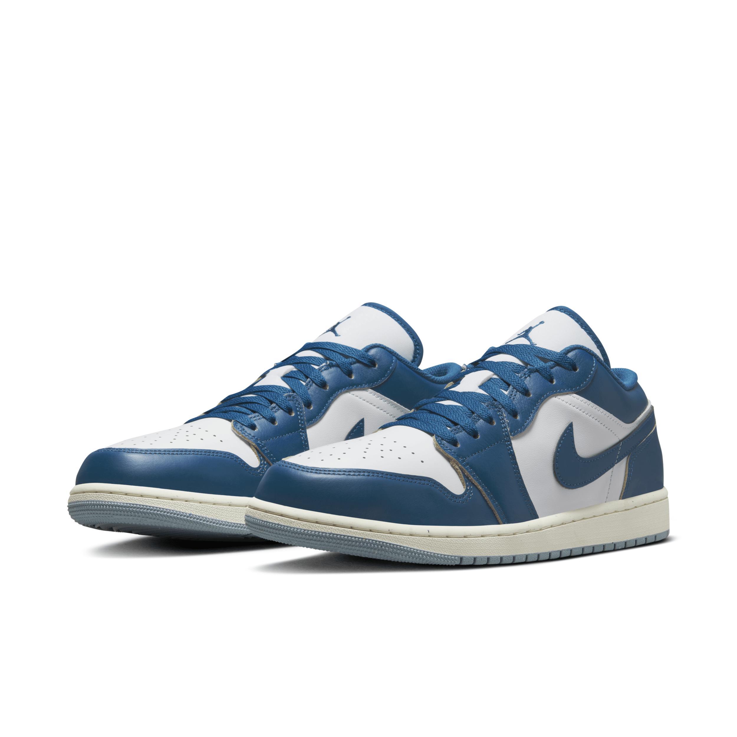 Jordan Mens Jordan AJ 1 Low SE - Mens Shoes Blue/White Product Image