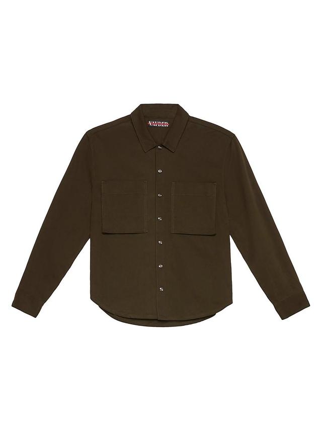 Mens Cotton Button-Front Overshirt Product Image