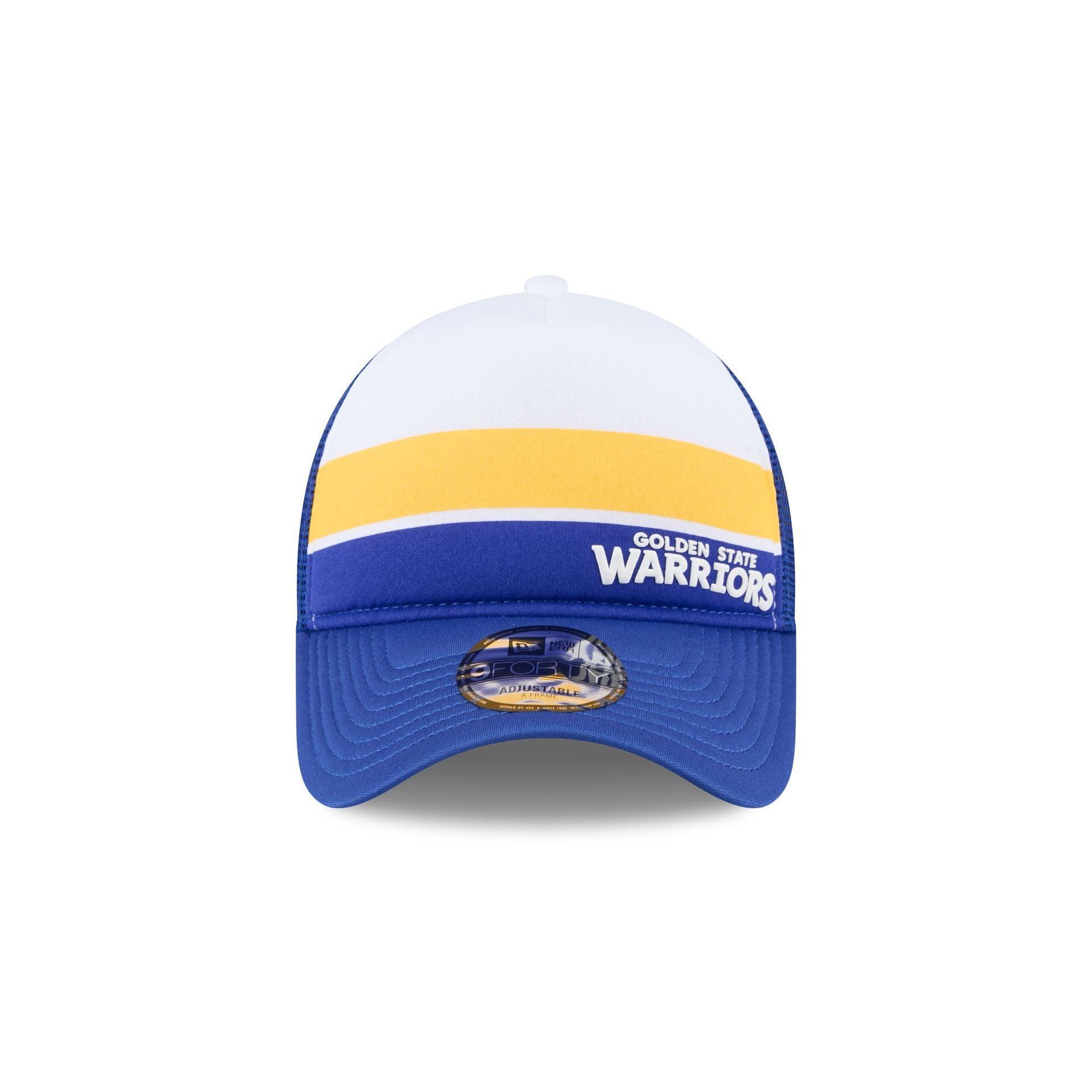 Golden State Warriors Color Block 9FORTY A-Frame Trucker Snapback Hat Male Product Image