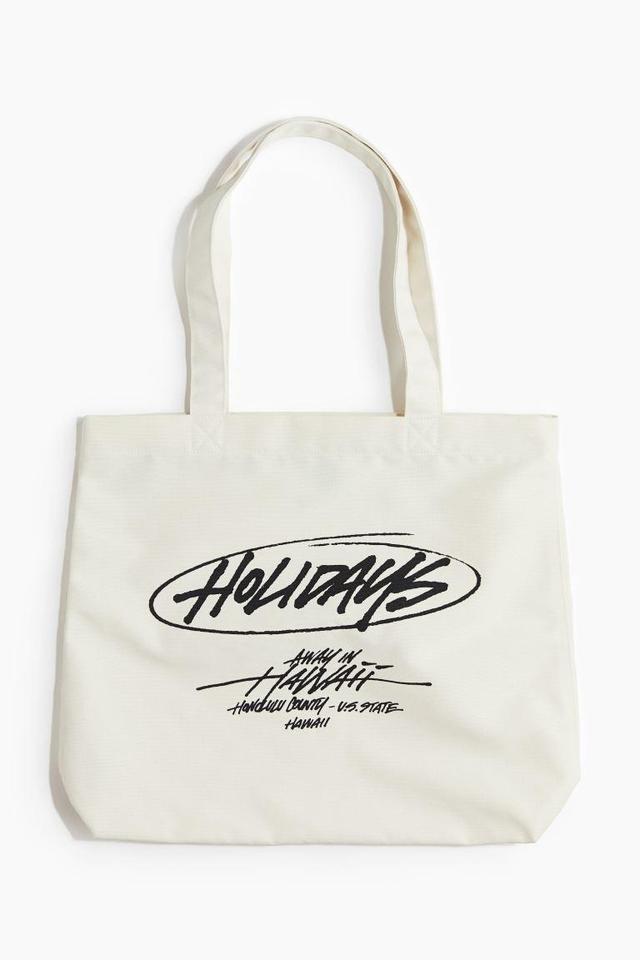 Printed Canvas Tote Bag Product Image