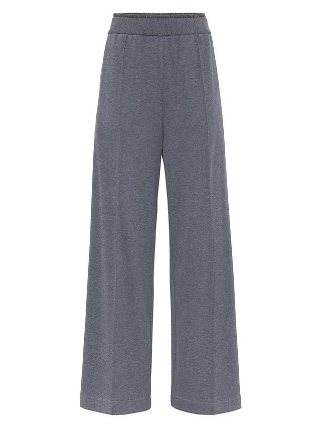 Womens Cotton Smooth French Terry Baggy Sweatpants Product Image