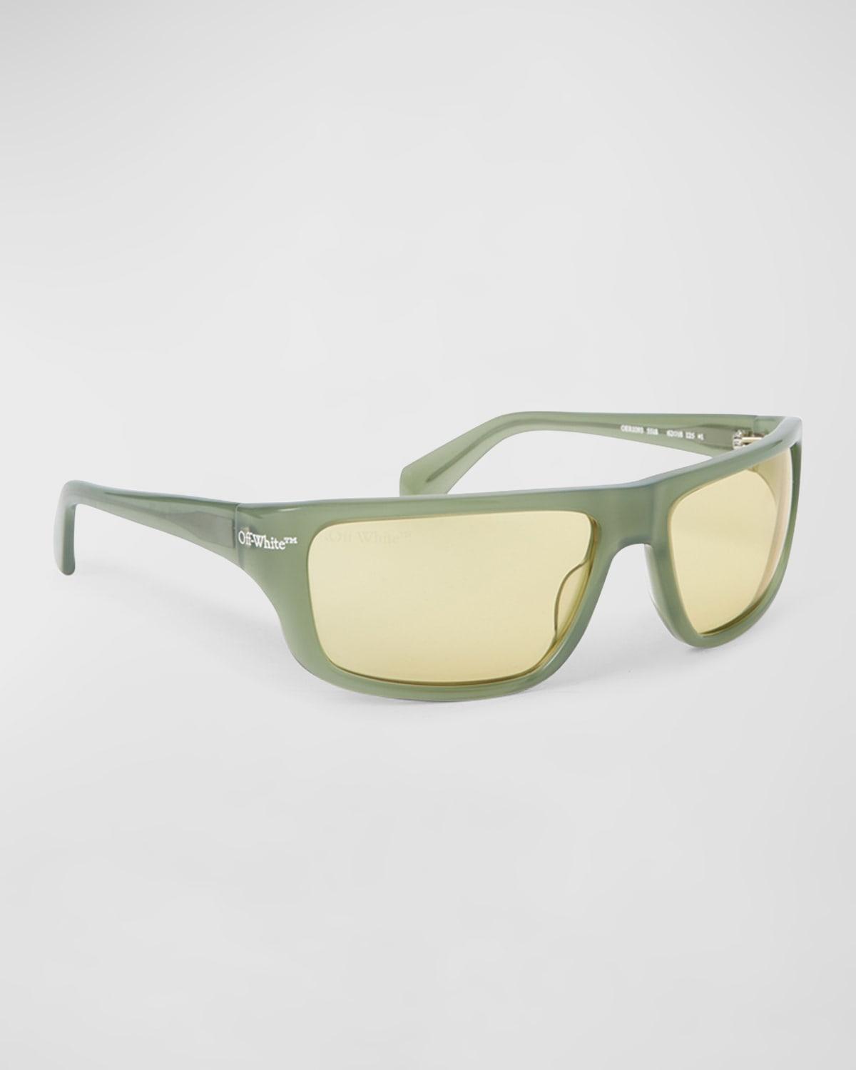 Mens Bologna Acetate Wrap Sunglasses Product Image