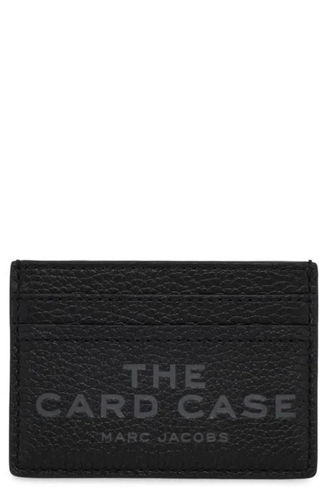 MARC JACOBS The Leather Card Case In Black Product Image