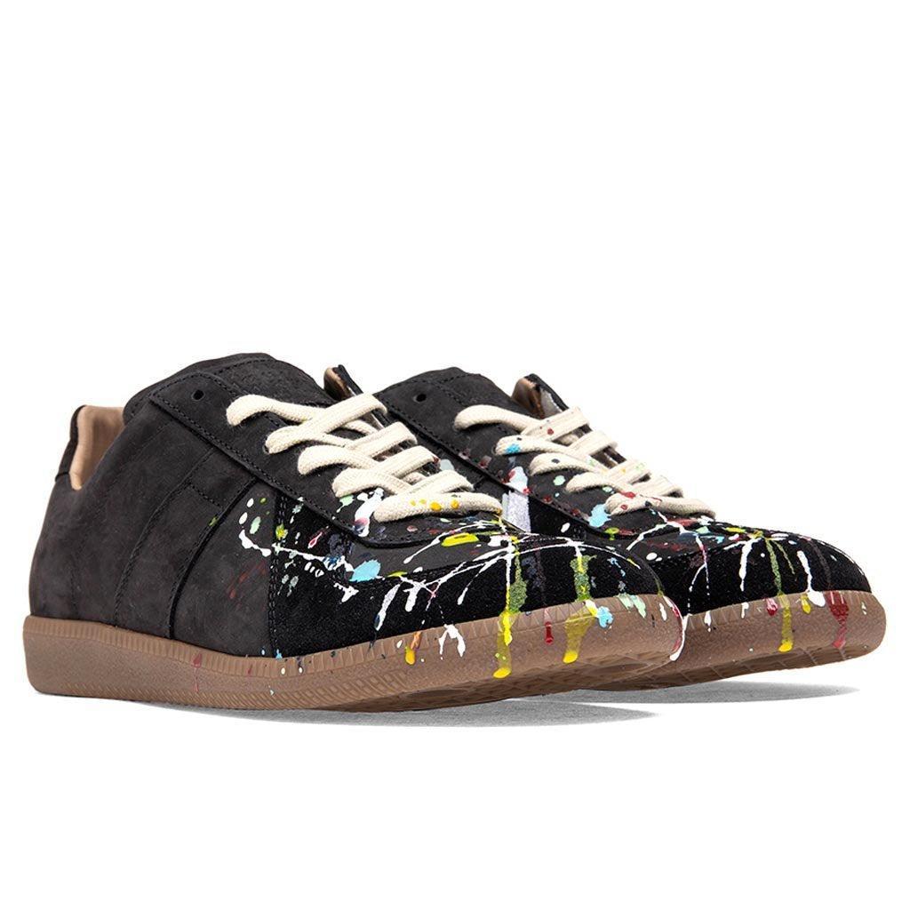 Replica Low Top Suede Paint Drop - Black/Multi Male Product Image