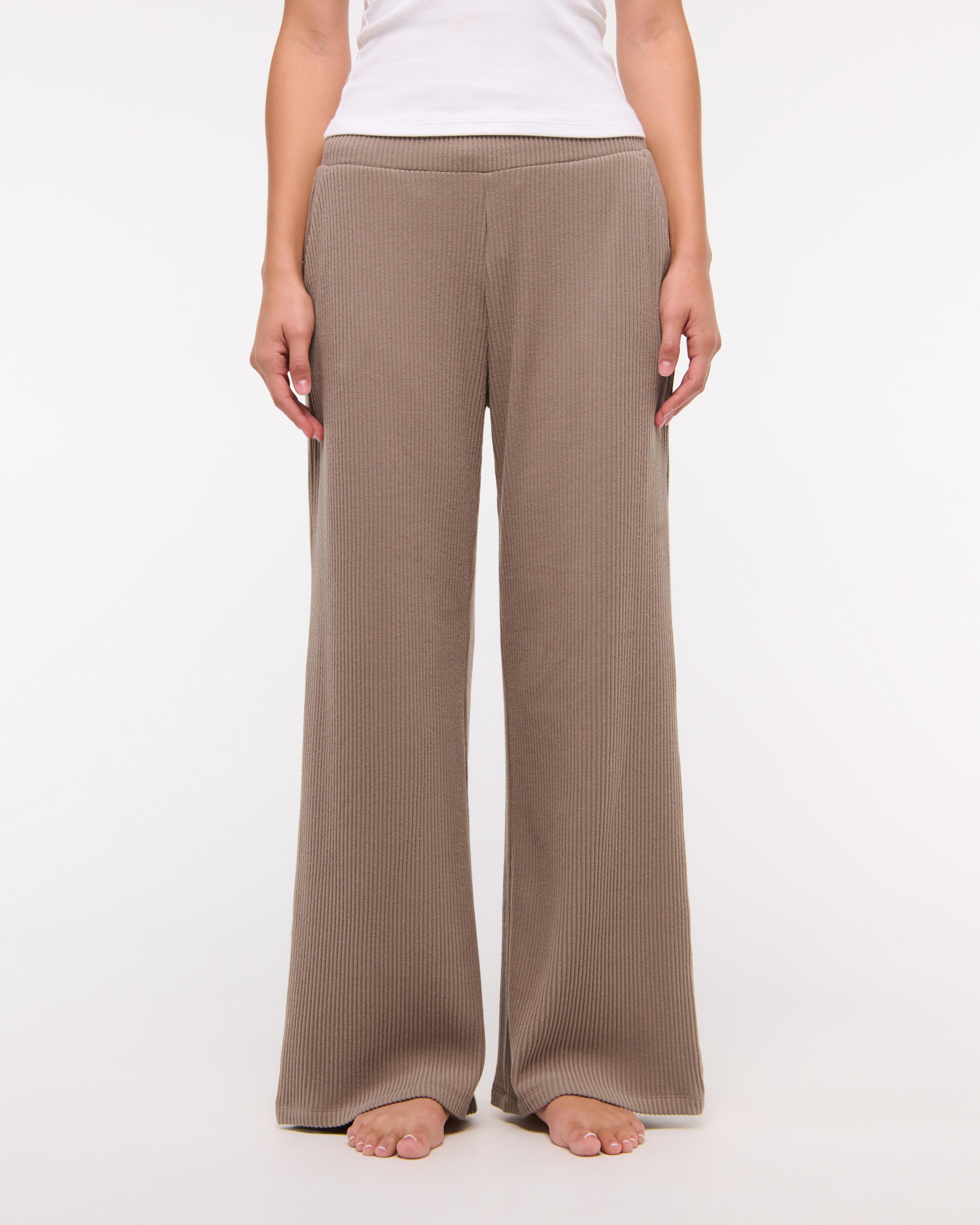 Brushed Rib Wide Leg Sweatpant Product Image