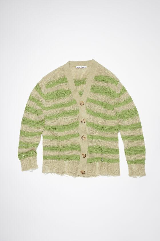 Distressed stripe cardigan Product Image